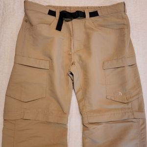 North Face khaki hiking pants 38